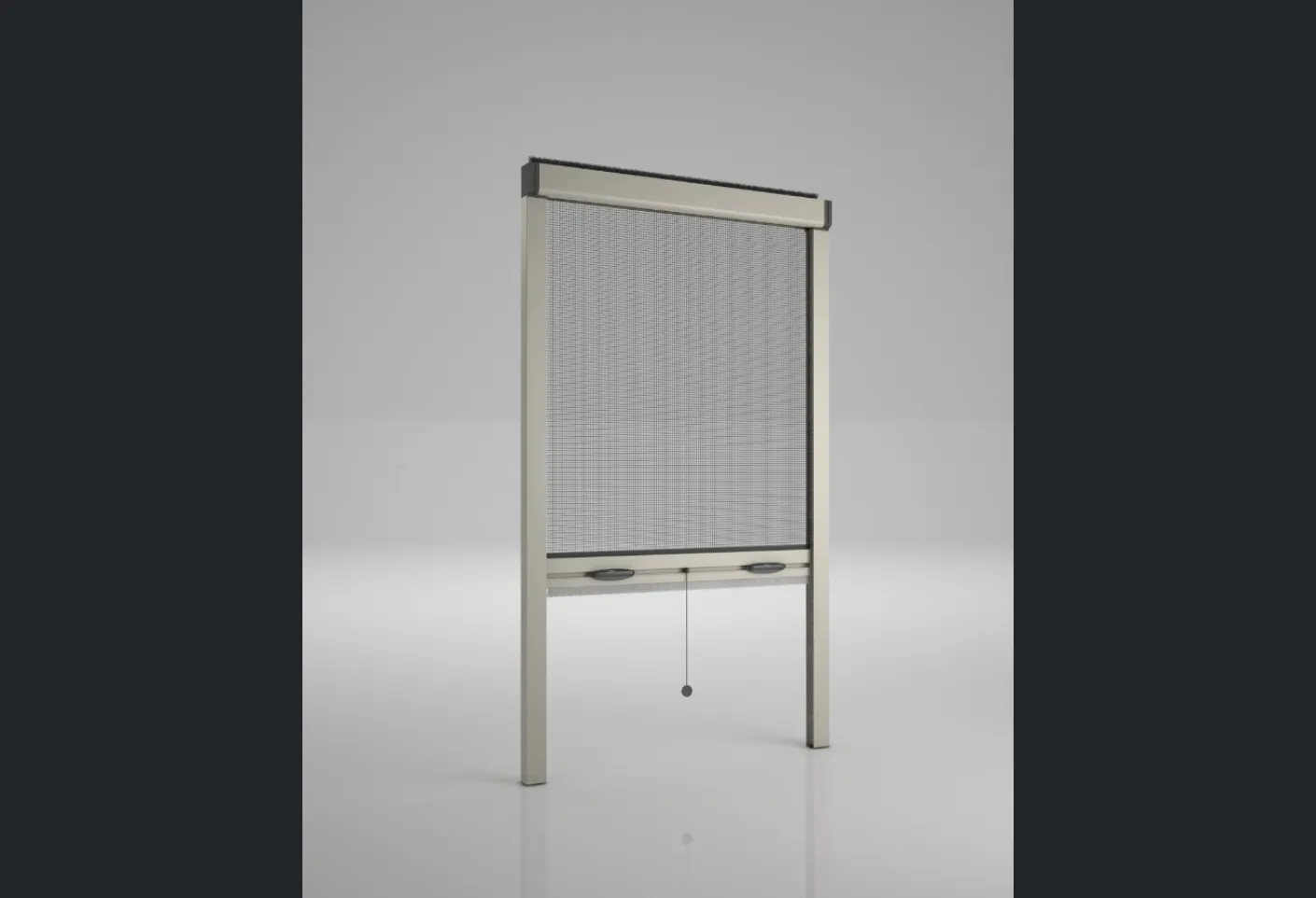 Zanzariera per finestre con rete in fibra di vetro Mini a scorrimento verticale di Bettio