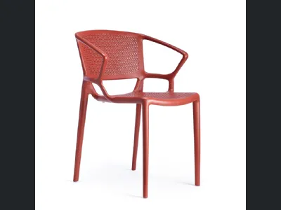 Sedia Fiorellina Perforated Seat and Back with Arms di Infiniti