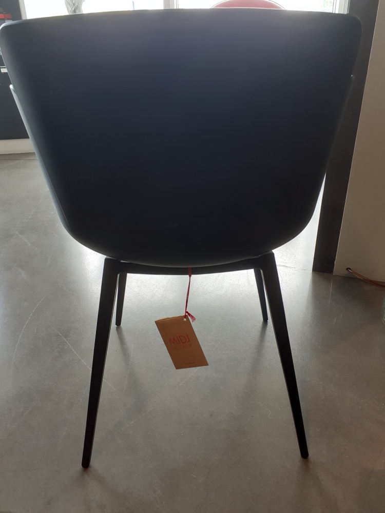 Set di 4 sedie in polipropilene nero