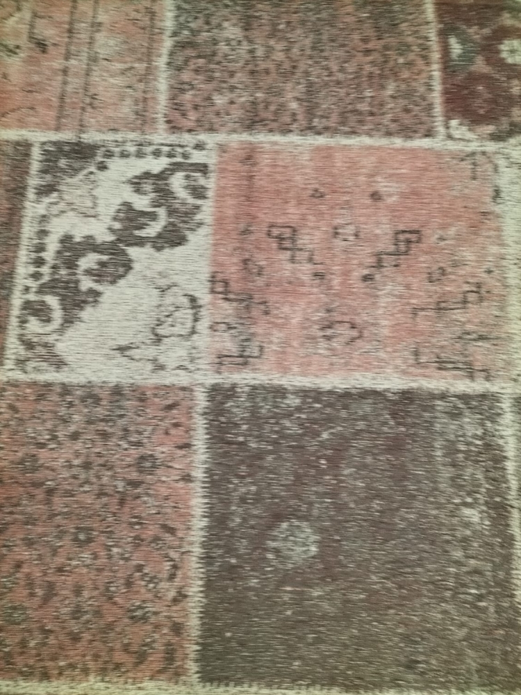 Tappeto in chenille tonalità red/ beige