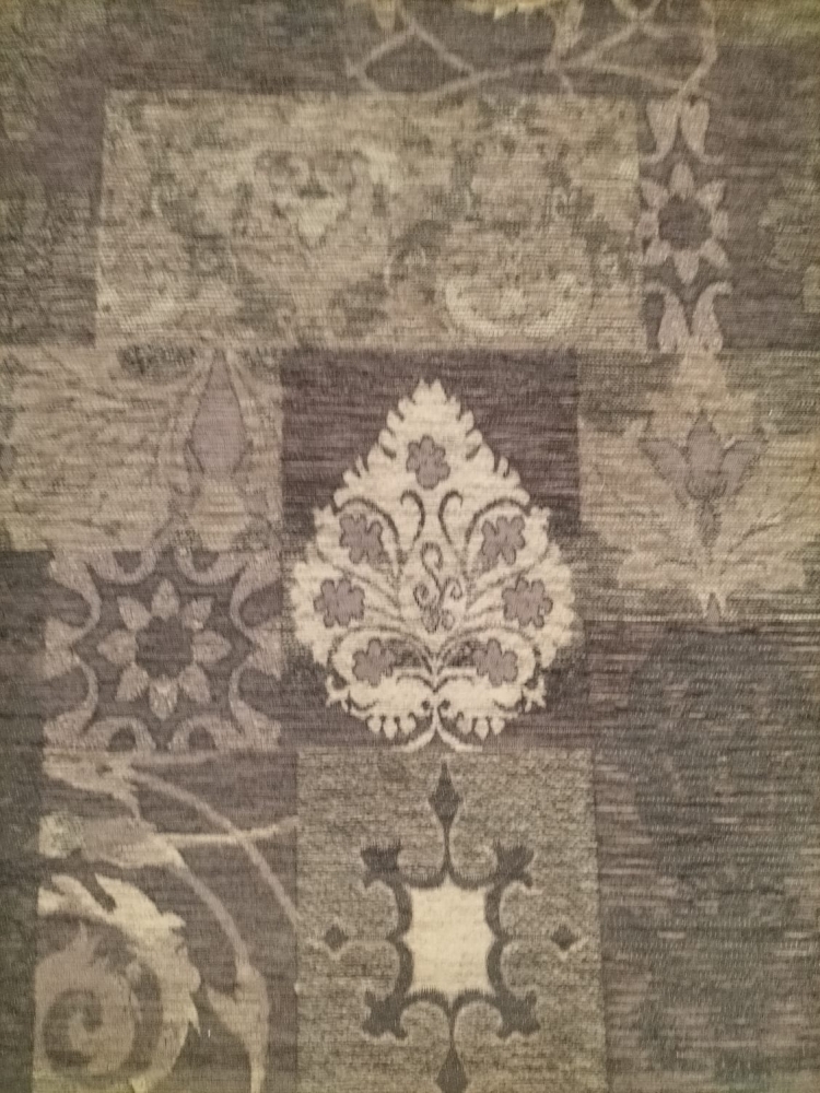 Tappeto 100% chenille colore toupe/ grey